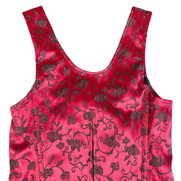Victoria's Secret Satin Corset Women Size Small Red Y2K Floral Embroidered Top - Picture 4 of 10